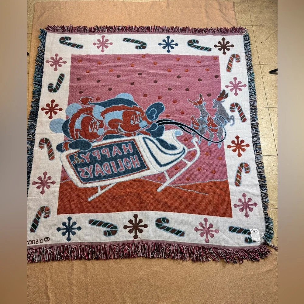 Beacon Holiday Throw Blanket - Blue and Red
